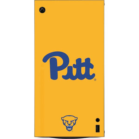 University of Pittsburgh Pitt Panthers Yellow XBox Series X Digital Edition Console Skin